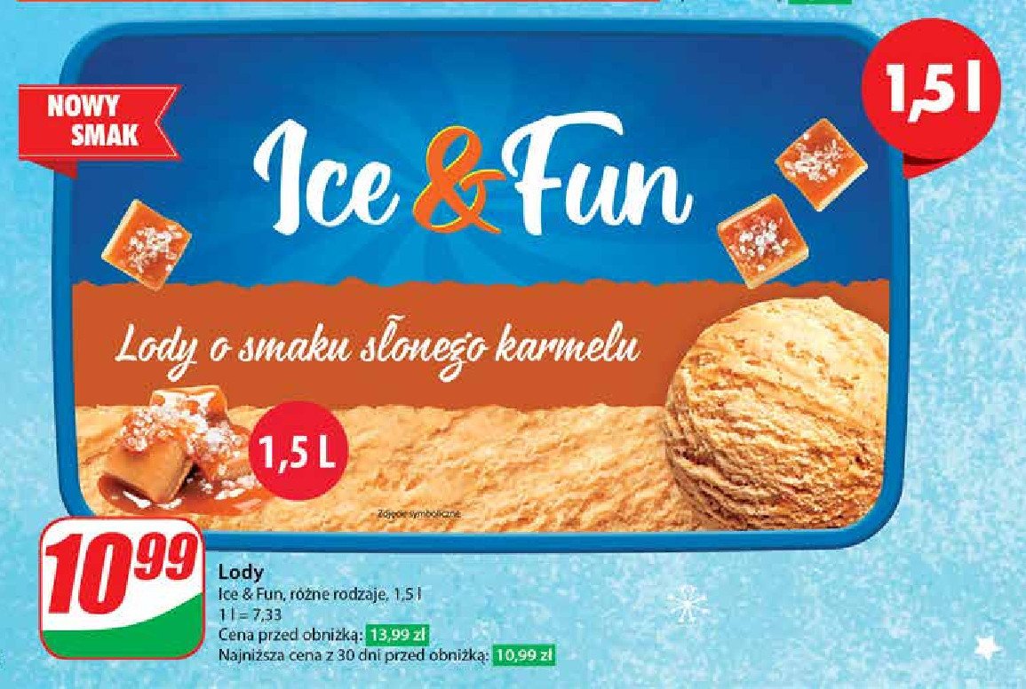 Lody o smaku słonego karmelu Koral ice&fun promocja