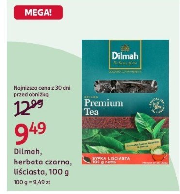 Herbata Premium Tea czarna, lićiasta, 100 g promocja w Rossmann