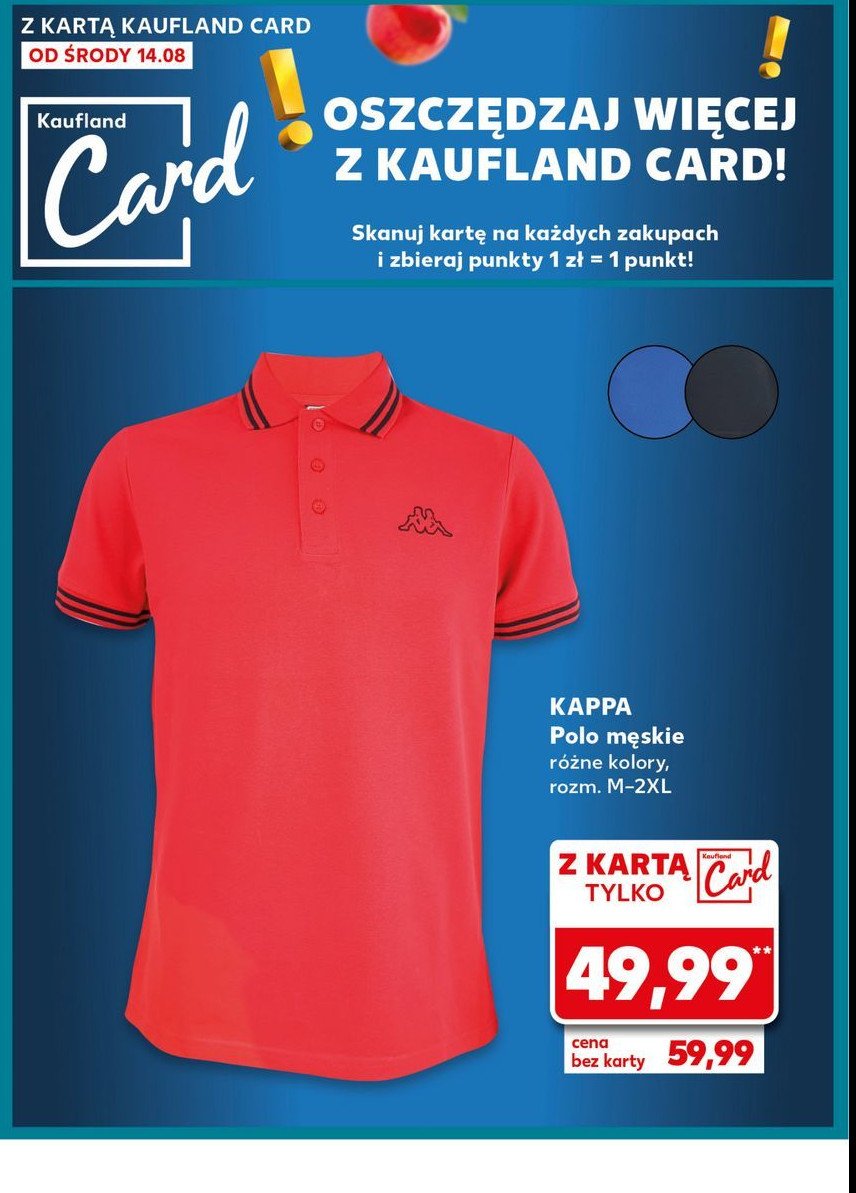 Polo męskie rozm. m-xxl Kappa promocja