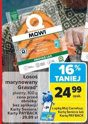 Łosoś marynowany Gravad plastry MOWI promocja