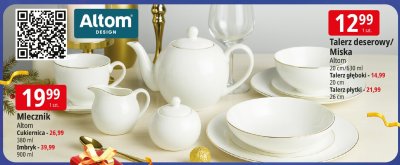 Talerz deserowy/miska Altom promocja w Leclerc