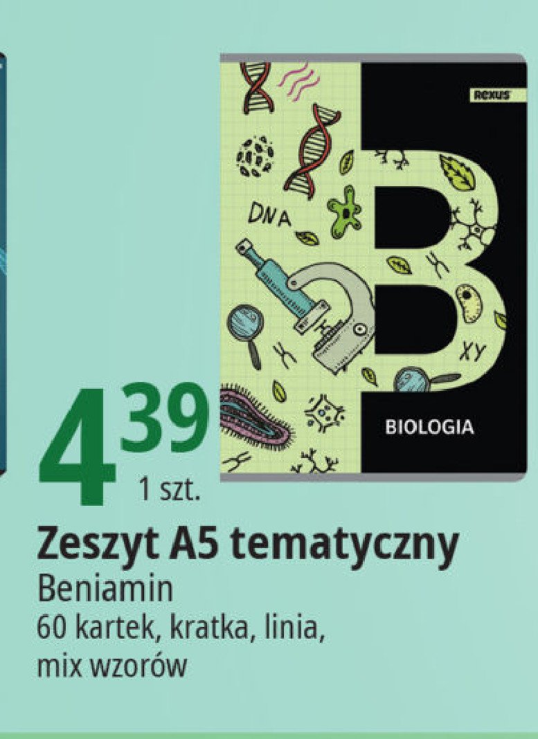 Zeszyt a5/60 tematyczny Rexus promocja