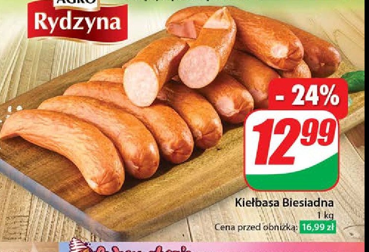 Kiełbasa biesiadna Agro rydzyna promocja