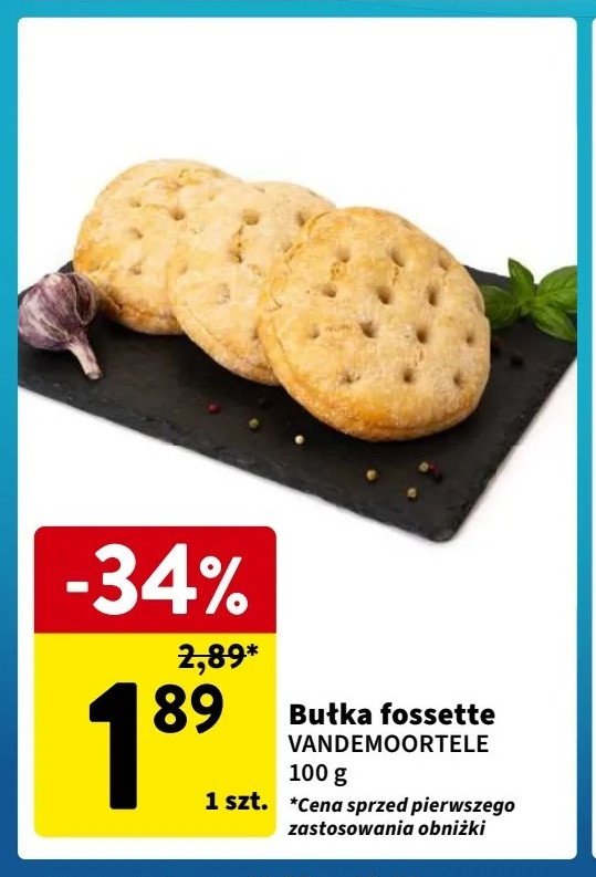 Bułka fossette Vandemoortele promocja