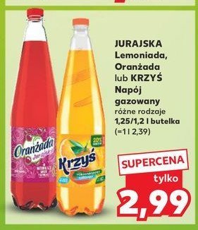 Napój pomarańczowy Jurajska krzyś promocja w Kaufland