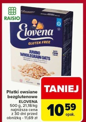 Płatki owsiane bezglutenowe ELOVENA promocja w Carrefour Market
