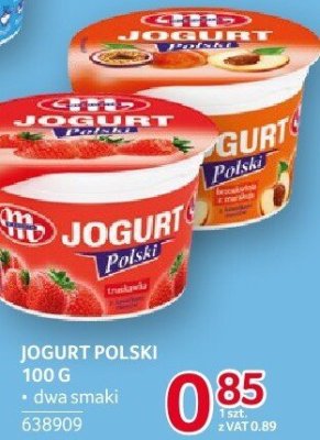 Jogurt Polski Mlekovita 100 g dwa smaki promocja w Selgros