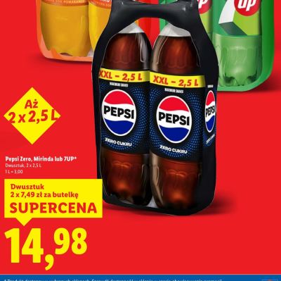Napój gazowany Pepsi Zero promocja w Lidl