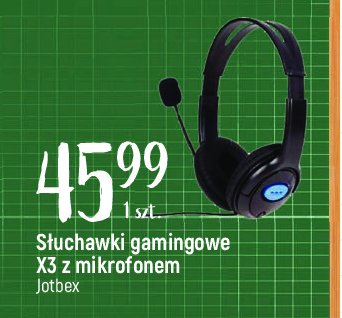 Słuchawki gamingowe x3 z mikrofonem Jotbex promocja