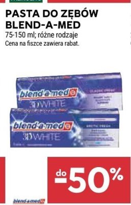 Pasta do zębów różne rodzaje Blend-a-med promocja w Stokrotka