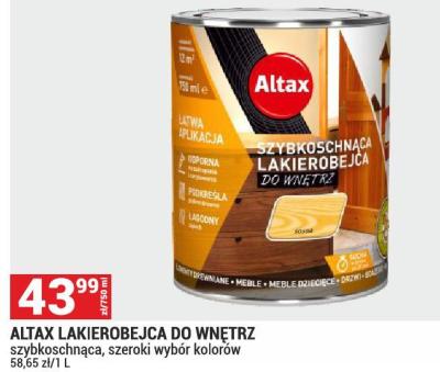 Lakierobejca Altax do wnętrz promocja w Merkury Market