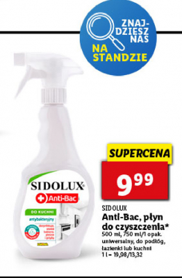 Spray antybakteryjny do łazienki Sidolux anti-bac+ promocja