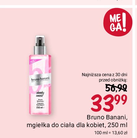 Mgiełka cheeky cassis Bruno banani pure woman promocja