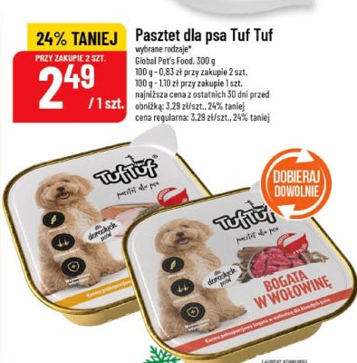 Pasztet dla psa Tuf Tuf Global Pet's Food promocja w POLOmarket