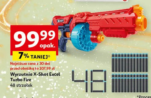 Wyrzutnia x-shot excel Zuru promocja w Auchan