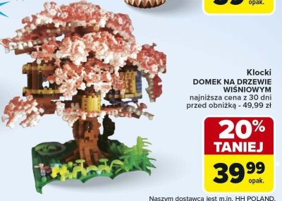 Klocki DOMEK NA DRZEWIE SAKUROWYM promocja w Carrefour