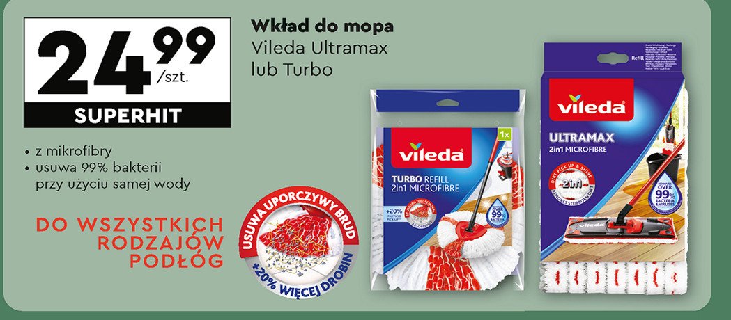 Wkład do mopa ultramax Vileda promocja