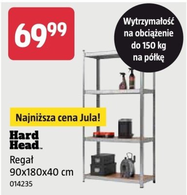 Regał Hard Head 90x180x40 cm promocja w Jula