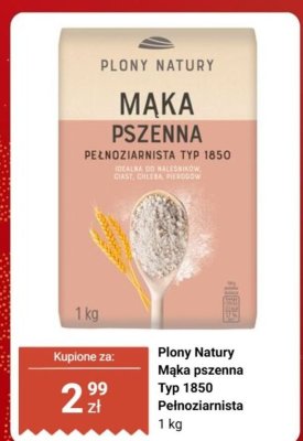 Mąka pszenna typ 1850 pełnoziarnista promocja w Biedronka