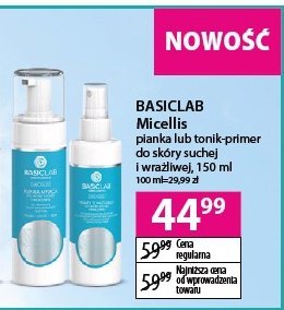 Tonik-primer do sk贸ry wra偶liwej Basiclab micellis promocja