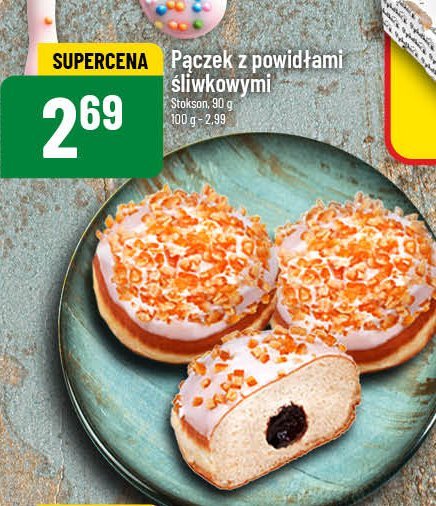 Pączek z powidłami śliwkowymi Stokson promocja w POLOmarket