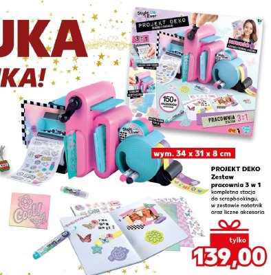 Zestaw pracownia 3 w 1 PROJEKT DEKO promocja w Kaufland