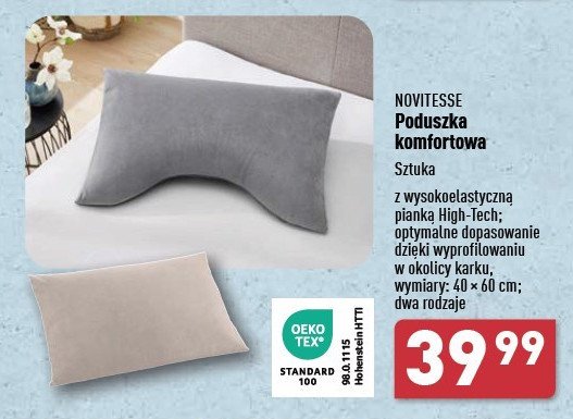 Poduszka komfort 40 x 60 cm Novitesse promocja