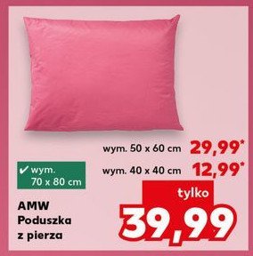 Poduszka z pierza 50 x 60 cm Amw promocja