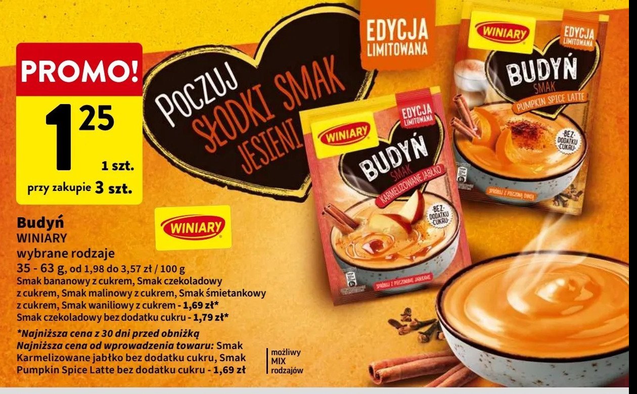 Budyń bananowy z cukrem Winiary budyń promocja