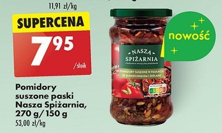 Pomidory suszone ze słonecznikiem Nasza spiżarnia promocja