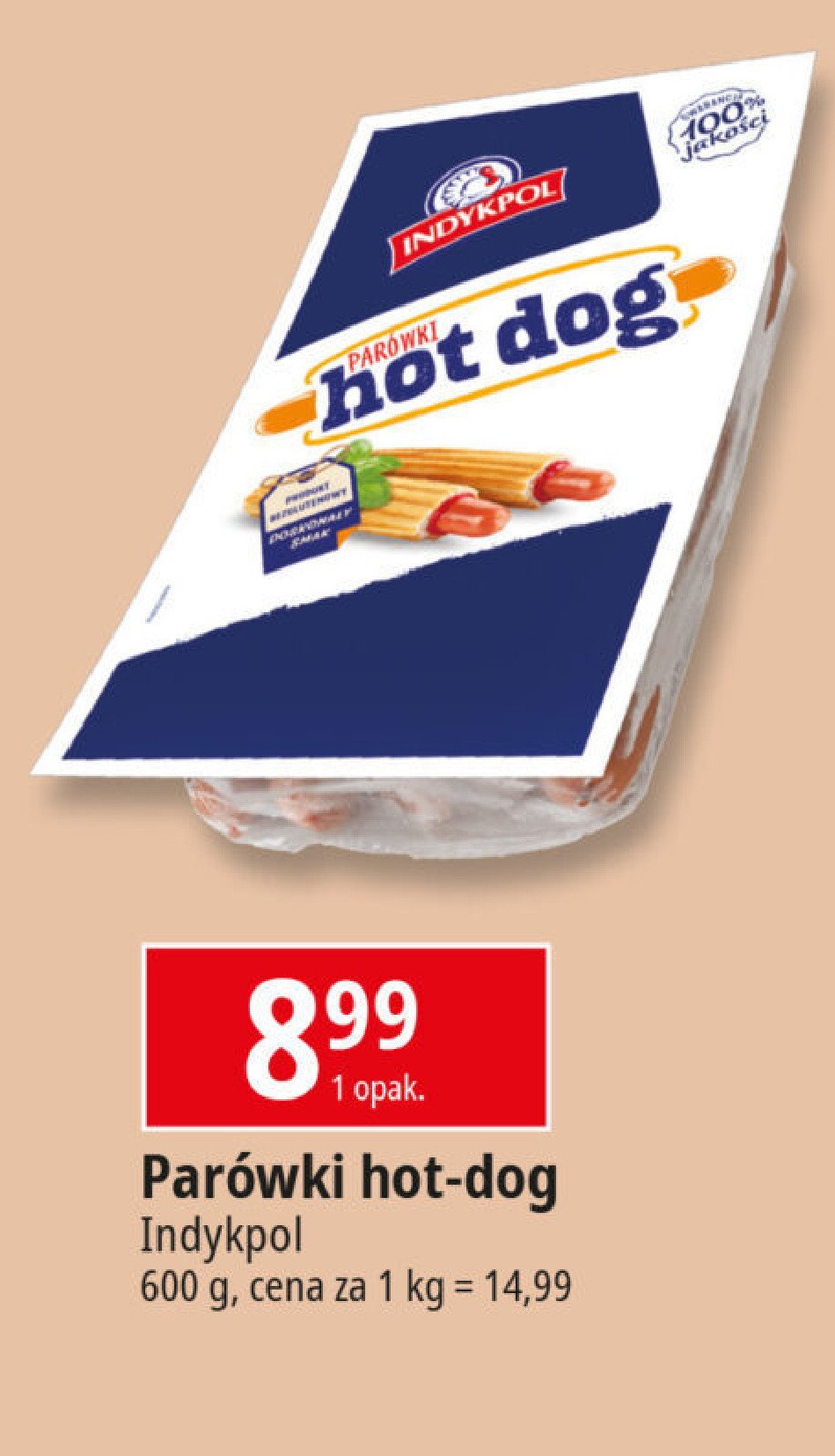 Parówki Indykpol hot dog promocja