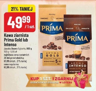 Kawa ziarnista Prima Intenso promocja w POLOmarket