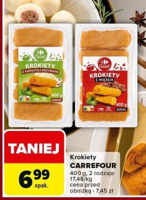 Krokiety CARREFOUR 400 g, 2 rodzaje promocja w Carrefour Market