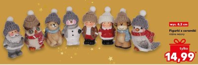 Figurki z ceramiki różne wzory wys. 8,2 cm promocja w Kaufland