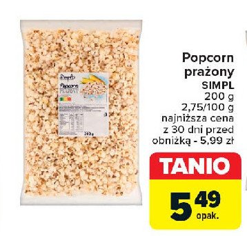 Popcorn prażony Simpl promocja