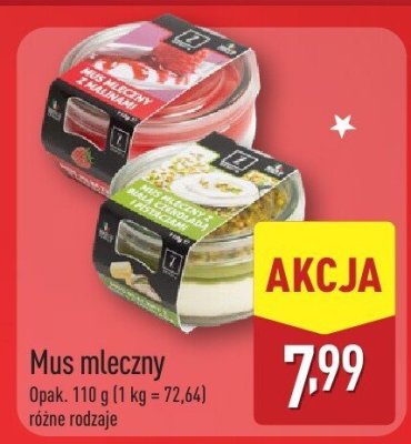  Mus mleczny promocja w Aldi