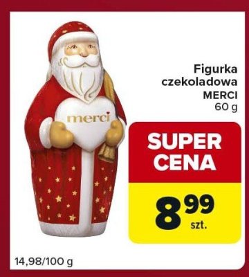 Figurka czekoladowa MERCI 60 g promocja w Carrefour Express