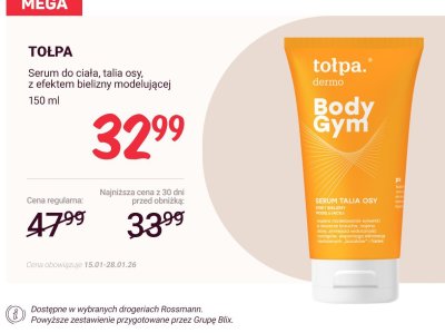 Serum do ciała Body Gym, talia osy, z efektem bielizny modelującej promocja w Rossmann