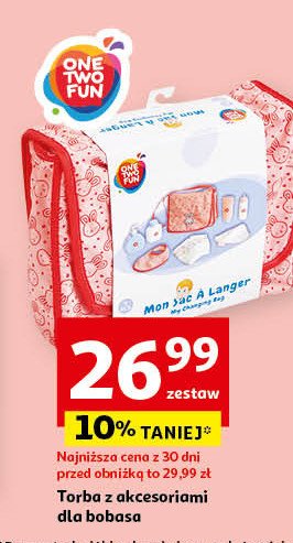 Torba z akcesoriami do przewijania One two fun promocja w Auchan