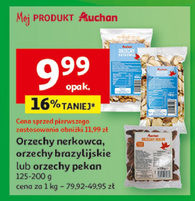 Orzechy brazylijskie Auchan promocja