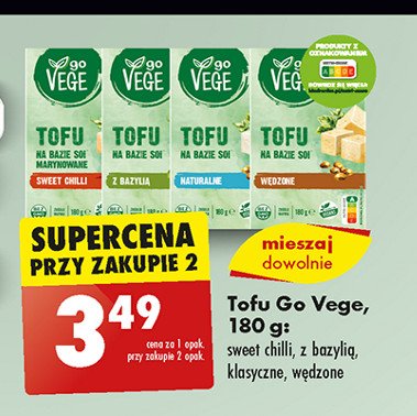 Tofu naturalne Govege (Biedronka) promocja