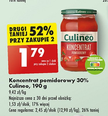 Koncentrat pomidorowy 30% Culineo promocja