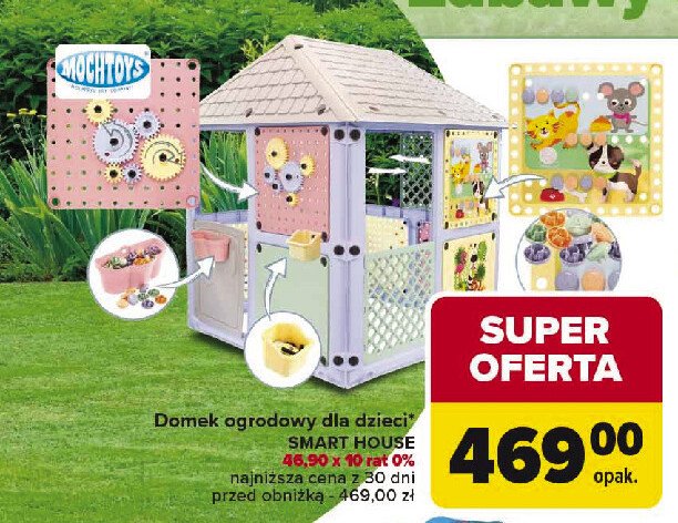 Domek ogrodowy smart house promocja w Carrefour
