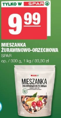 Mieszanka żurawinowo-orzechowa SPAR promocja w SPAR