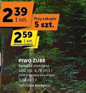 Piwo Żubr promocja w Groszek