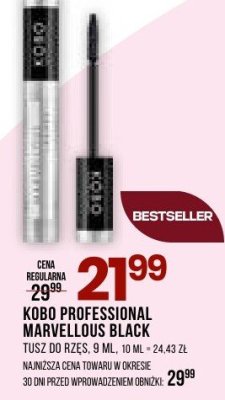 Tusz Kobo Professional Marvellous Black promocja w Drogerie Natura