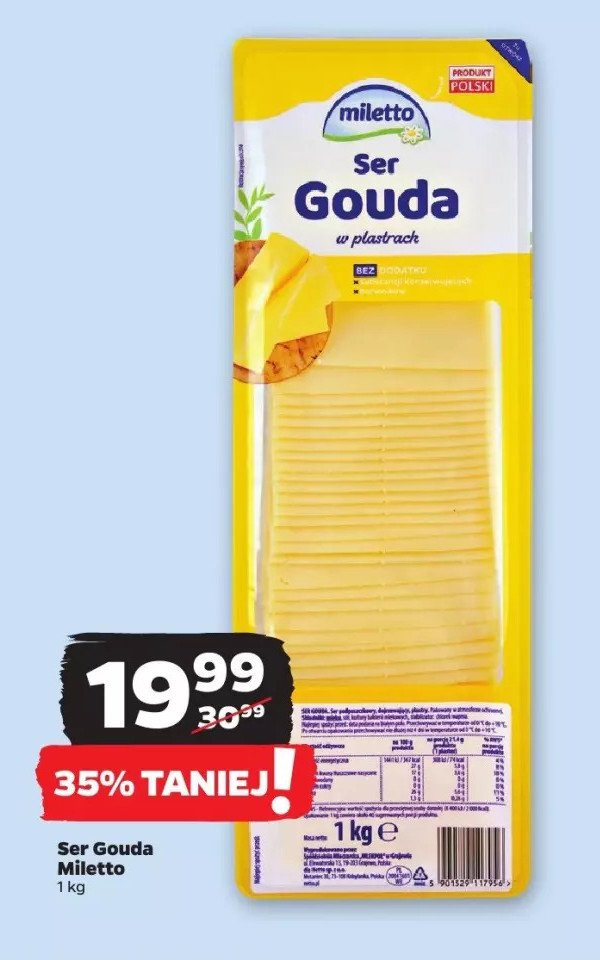 Ser gouda Miletto promocja