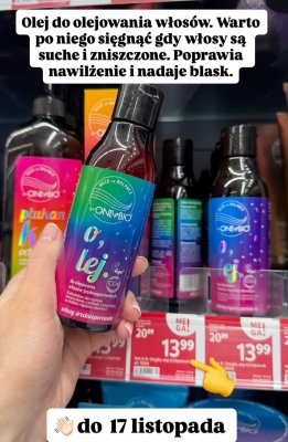 Olej do olejowania włosów średnioporowatych Hair In Balance promocja w Rossmann