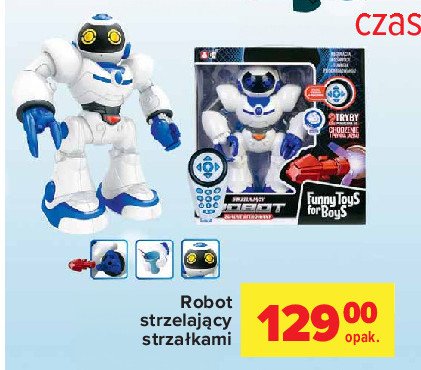 Robot strzelający strzałkami promocja