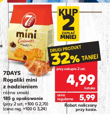 Mini rogaliki z nadzieniem kakaowym